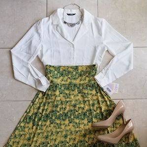 LuLaRoe A-Line Azure Skirt